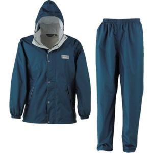 カジメイク エントラントレインスーツ2 ネイビー 4L 7250554L 保護具 作業服 雨具 代引...