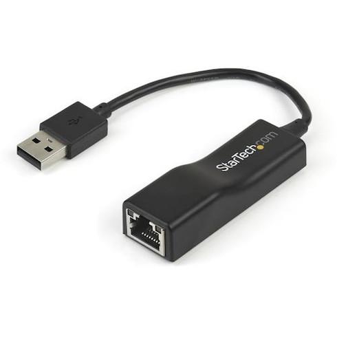 スターテック LANアダプター/USB 2.0/1x RJ45/10Mbps/100Mbps/ブラッ...