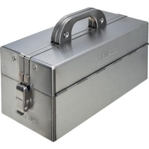 TRUSCO ステンレス両開きツールボックス 二段式 370x185x215mm SU3D370 手...