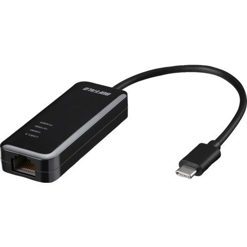 BUFFALO Giga対応 Type-C USB3.2 Gen1 用LANアダプター ブラック L...