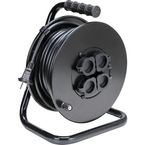 TRUSCO 電工ドラム ジェネラルリール15m 屋外用 ODL15MBK 工事 照明用品 コードリ...