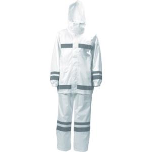 カジメイク 視認性レインスーツ イエロー 3L 3810113L 保護具 作業服 雨具 代引不可