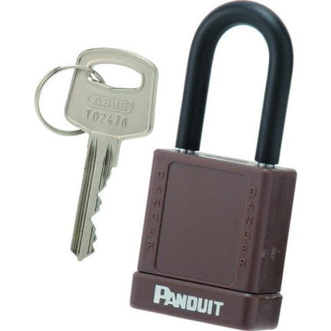 パンドウイット ロックアウト用非電導性パドロック 茶 PSL8BR 代引不可