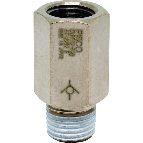 PISCO チェックバルブ ブッシュ 弁体樹脂タイプ おねじ側出力 CVPF0202B 空圧用品 空...