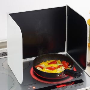 日本製 使うときだけ!レンジガード 3面 コンパクト 折りたたみ フッ素加工 油はねガード 1口サイズ レンジパネル 1510208 燕三条 オダジマ 代引不可