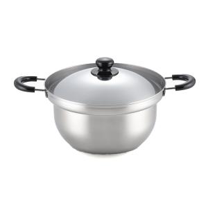 両手鍋 深型 26cm 蓋に秘密有り エクストラ IH対応 3層鋼 ステンレス