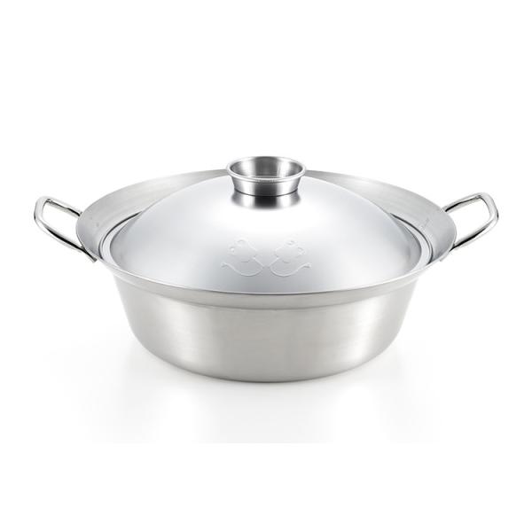 ヨシカワ 日本製 美味彩菜 ちゃんこ鍋 28cm SJ2198 ステンレス ガス火 IH対応 Yos...