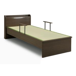 畳ベッド たたみベッド シングル 畳 ベッド 和風 コンセント付き ライト おしゃれ 国産畳使用 代...