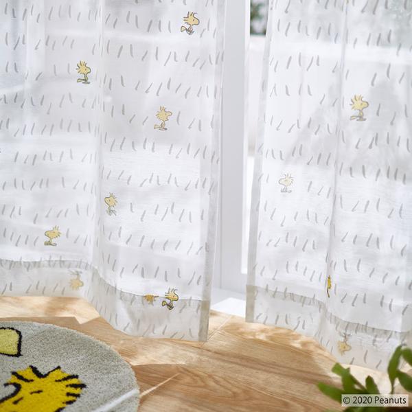 レースカーテン 日本製 スヌーピー SNOOPY Chat way voile チャットウェイボイル...