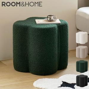 roomnhome クロ-バー スツール ブークレ ミニマル モダン おしゃれ 滑り止め クッション インテリア ドレッサースツール カフェ 寝室 レビュー報告で5年延長保証