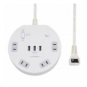 朝日電器 タイライマルガタ4P2MUSBタップ...の詳細画像2