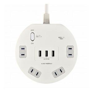 朝日電器 タイライマルガタ4P2MUSBタップ...の詳細画像3
