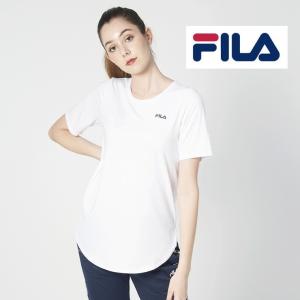 FILA fila フィラ 無地ベーシックTシャツ ヨガ スポーツ ジム ウェア スポーツウェア ジムウェア ヨガウェア 運動 レディース｜recommendo