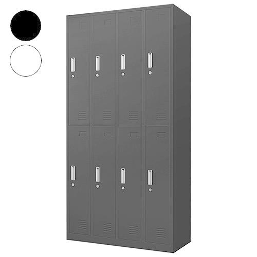※法人様限定販売 ロッカー 8人用 4列2段 高さ180cm 工具不要で組み立て品 かぎ付き 更衣ロ...