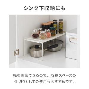 スパイスラック 伸縮式 スタッキング可能 幅3...の詳細画像4