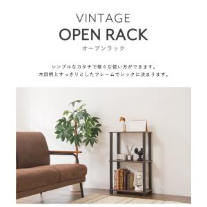 ラック ヴィンテージ調 システムラック 3段 ...の詳細画像4