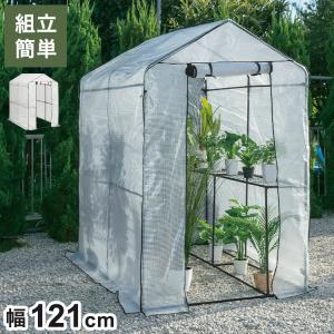 ポイント2倍！】 園芸用菜園ハウス 中 長さ143×幅143×高さ195cm 菜園