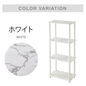オープンラック 組み立て簡単 おしゃれな大理石...の詳細画像1