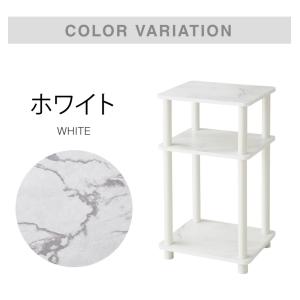 サイドテーブル 組み立て簡単 おしゃれな大理石...の詳細画像1