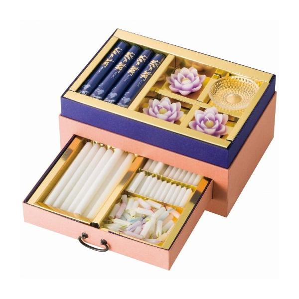 カメヤマ カメヤマ 浄雅 蓮紫 線香・ローソクセット T9617-00-00 インテリア 寝具 収納...