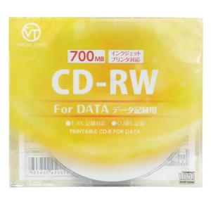 VERTEX CD-RW Data 繰り返し記録用 700MB 1-4倍速 1P ホワイト 1CDRWD.700MBCA CD-Rメディア VERTEX 代引不可｜recommendo