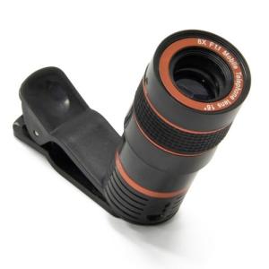日本トラストテクノロジー クリップレンズ望遠タイプ(x8) UCLENS8Z-BK