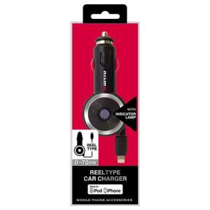 NISSAN 公式ライセンス品 NISMO REEL TYPE CAR CHARGER FOR IPHONE BLACK NMMDJ-R1BK｜recommendo