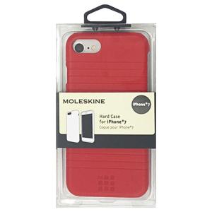 MOLESKINE PU LEATHER HARD CASE - DEBOSSED LINE - RED MOHCP7DLRE｜recommendo