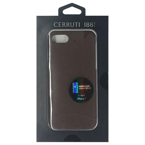 CERRUTI Smooth Split Leather - Hard Case - Brown C...