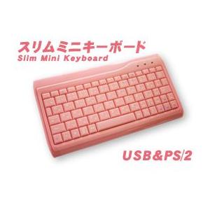 スニムミニサイズ日本語ピンクキーボード AOK-78PI AOTECH