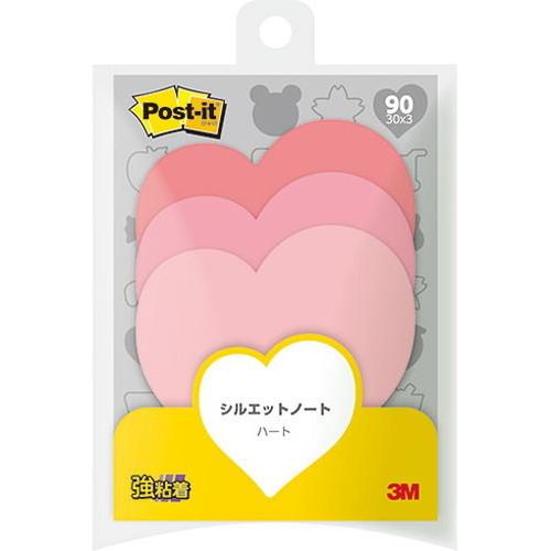 3M Post-it ポストイット シルエットノート 強粘着 ハート 3M-SSS-HER 代引不可...