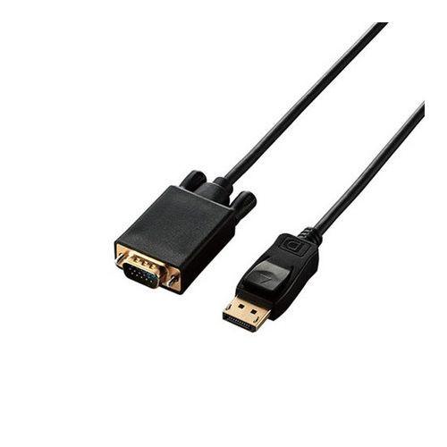エレコム 変換ケーブル DisplayPort-VGA 1.0m ブラック CAC-DPVGA10B...