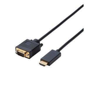 エレコム 変換ケーブル HDMI-VGA 1.0m ブラック CAC-HDMIVGA10BK PC パソコン テレビ プロジェクター 接続 代引不可