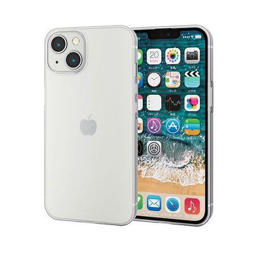 エレコム iPhone 13 ソフトケース 薄型 PM-A21BUCUCR 代引不可