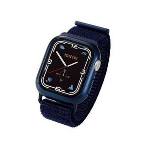エレコム Apple Watch41mm用フルカバーケース ファブリックバンド一体型 AW-21BBCFBNV 代引不可｜recommendo