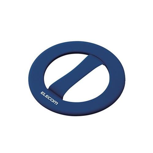 エレコム スマホバンド シリコン 超極薄 ワイヤレス充電対応 ネイビー P-STBNCINV スマー...