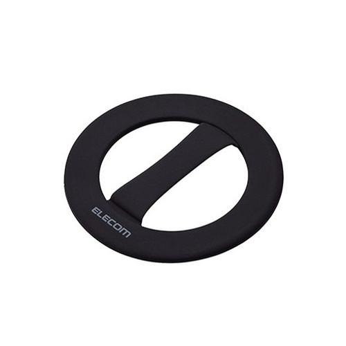 エレコム スマホバンド シリコン 超極薄 ワイヤレス充電対応 ブラック P-STBNCIBK スマー...