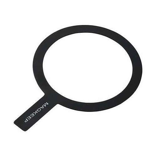 エレコム MAGKEEPメタルリングステッカー ブラック AMS-MAGST3BK 代引不可
