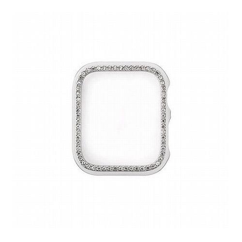 WEARPLANET ラインストーンケース for Apple Watch 41mm シルバー WP...