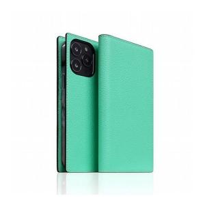 SLG Design Neon Full Grain Leather Diary Case for iPhone 14 Pro Teal 手帳型 SD24325i14PTL 代引不可
