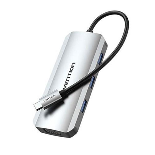 VENTION USB-C to HDMI/VGA/USB 3.0x3/PD ドッキングステーション...