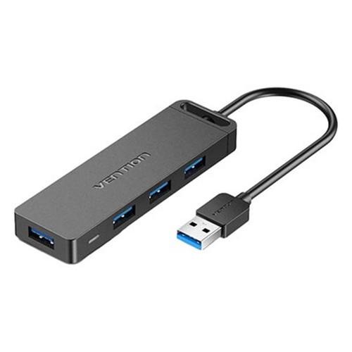 VENTION 4-Port USB 3.0 ハブ セルフパワー / バスパワー対応 0.15m ブ...