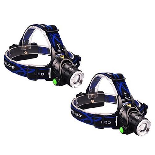 デジタルランド LEDズームヘッドライト2個セット DL-YU240X2 ライト ラジオ 電池 代引...