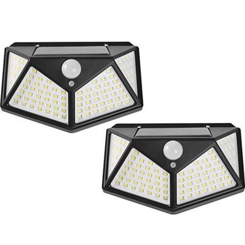 デジタルランド 100LEDセンサーライト2個セット DL-YU160X2 インテリア 代引不可