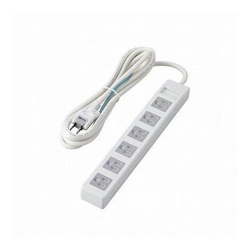 5個セットエレコム 3pinタップ/ホコリシャッター付/6個口/2.5m/ホワイト T-T1C-36...