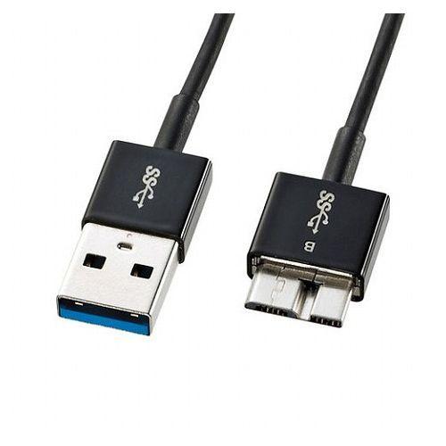 5個セット サンワサプライ USB3.0マイクロケーブル A-MicroB 0.5m 超ごく細 KU...