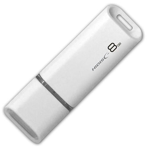 10個セット HIDISC USB 2.0 フラッシュドライブ 8GB 白 キャップ式 HDUF11...