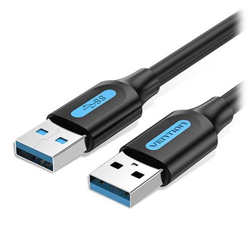 5個セット VENTION USB 3.0 A Male to A Male ケーブル 2m Bla...