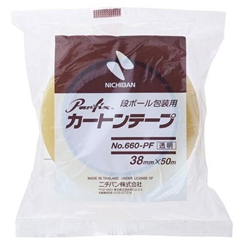 5個セット ニチバン PANFIX カートンテープ 660PF 透明 38×50 NB-660PF-...