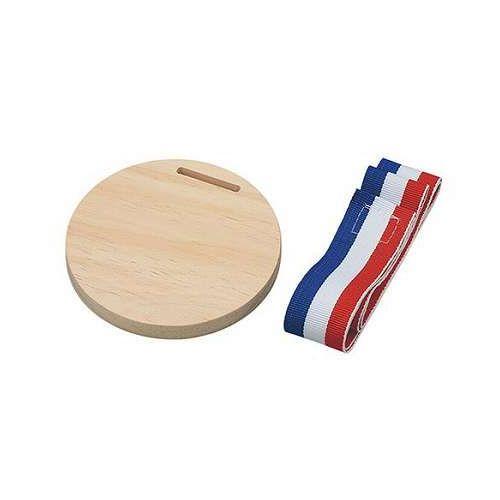 10個セット ARTEC 木製メダル リボン付き ATC21756X10